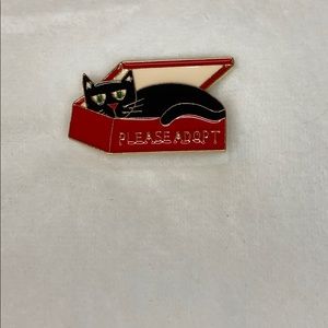Kitty Please Adopt Enamel Pin 2/$16